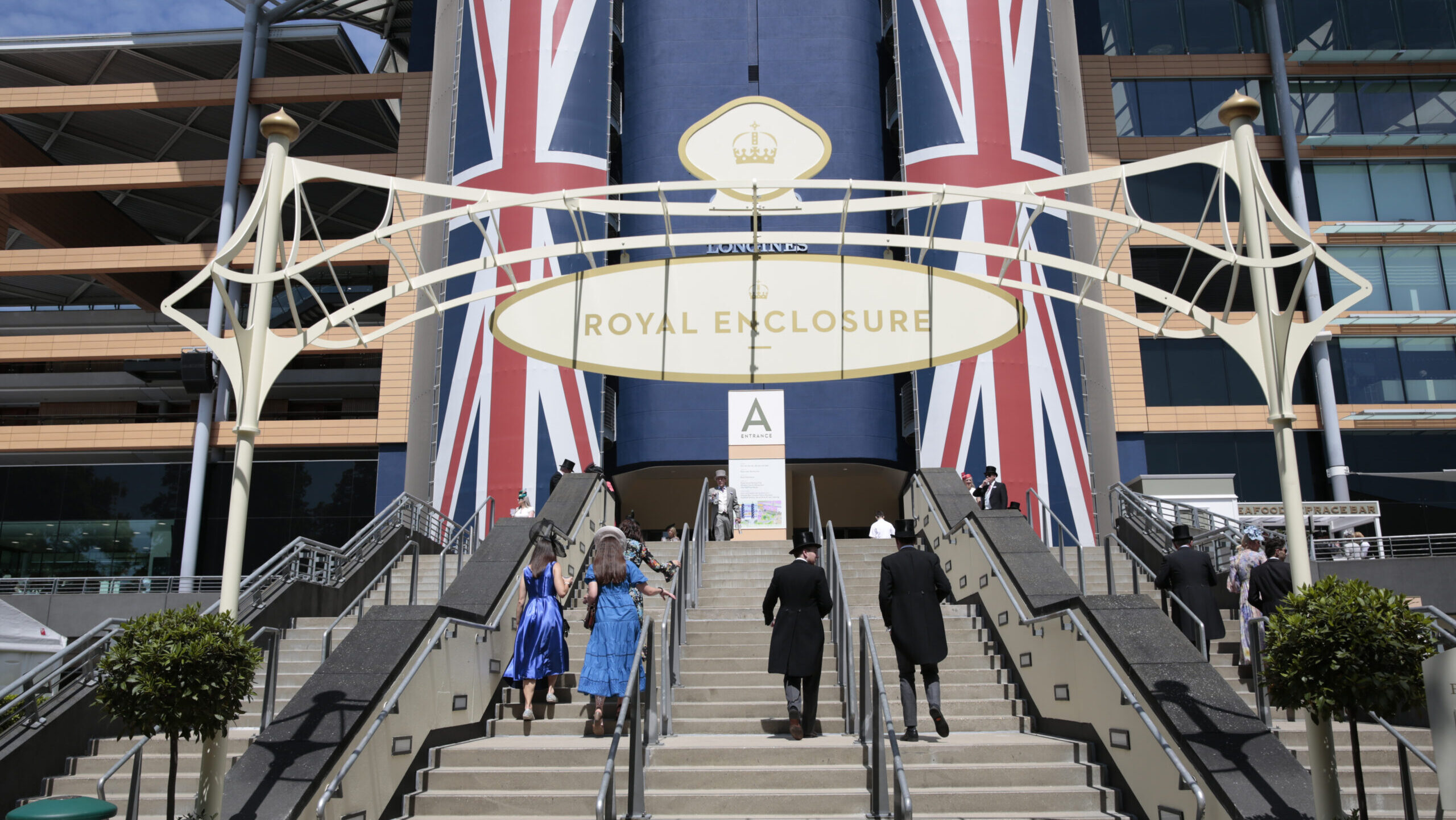 The entrance to the Royal Enclosure at Royal Ascot