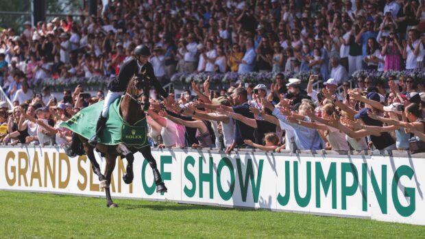 Richard Vogel and United Touch S on their lap of honour at Aachen