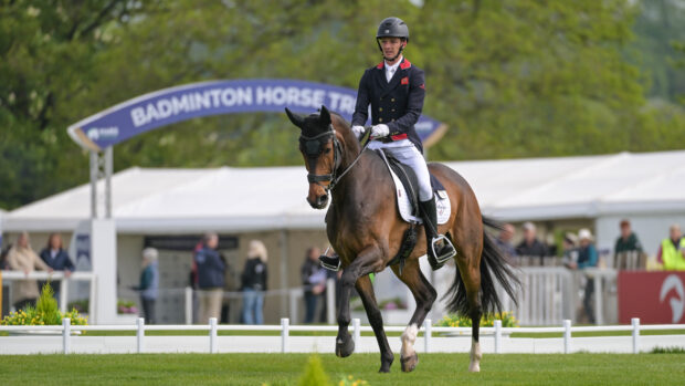 Tom Jackson and United 36 in the dressage at Badminton Horse Trials 2026.
