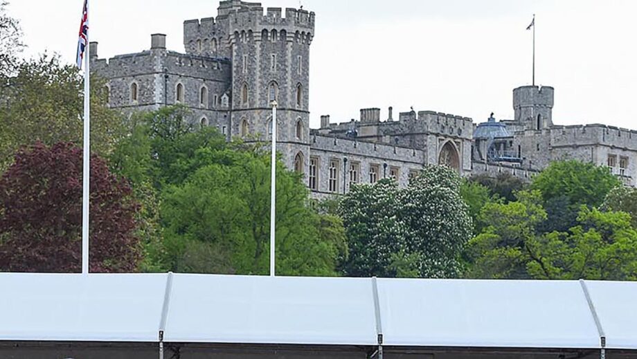 A view of Windsor Castle over the top of the grandstand during Royal Windsor Horse Show