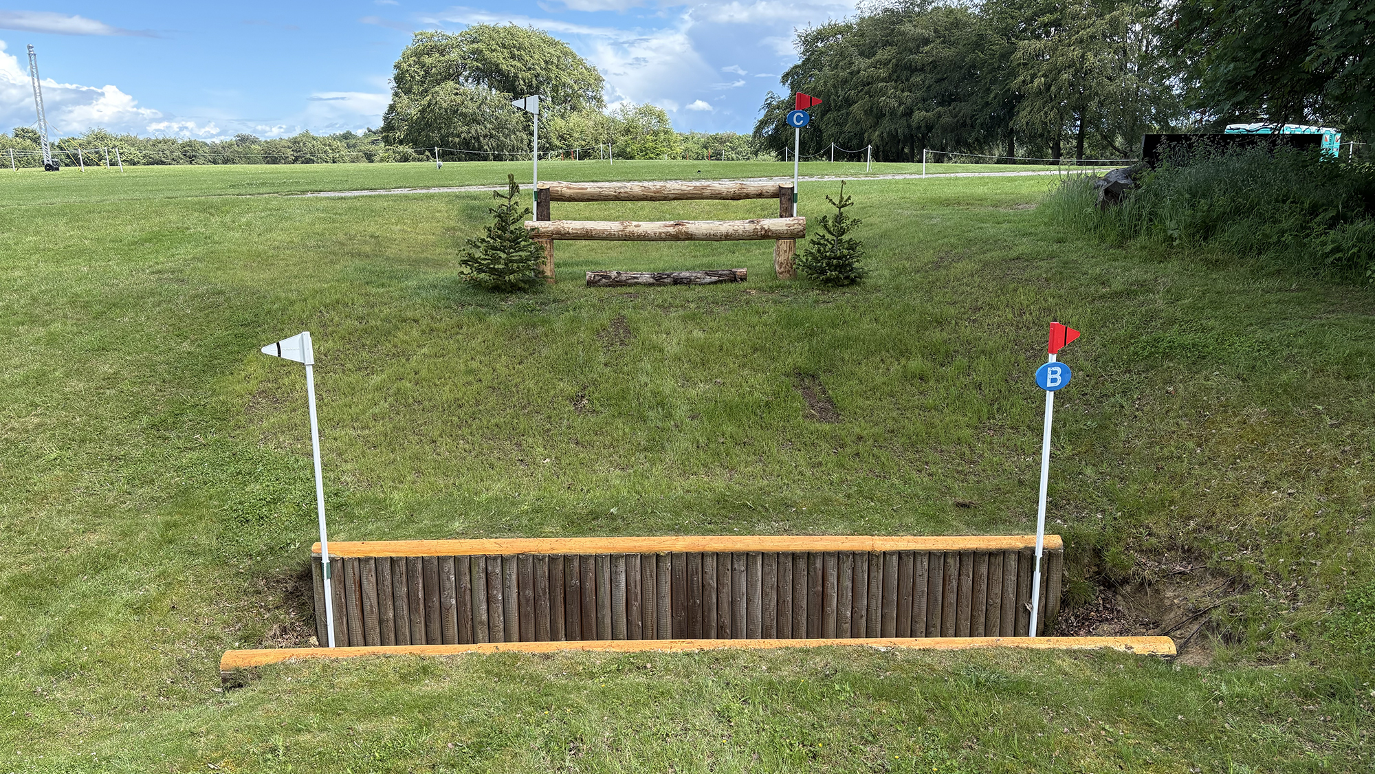 Bramham Horse Trials cross-country course 2026 fence 21b