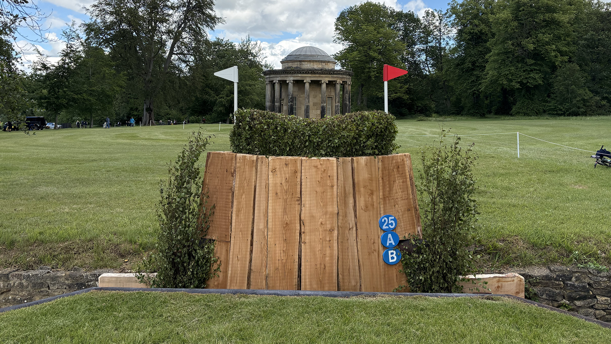 Bramham Horse Trials cross-country course 2026 fence 25ab