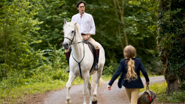 Pictured character Rupert Cambell-Black in a scene from Rivals.