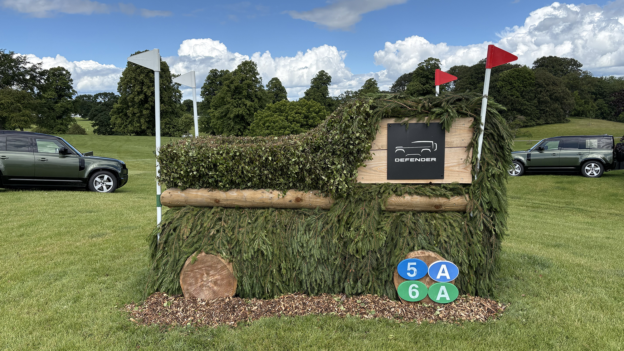 Bramham Horse Trials cross-country course 2026 fence 5a