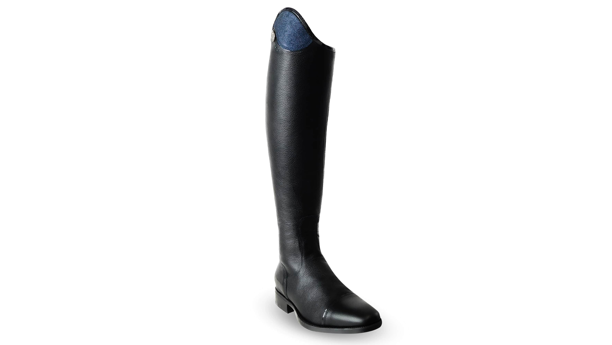 DeNiro Salentino Riding Boots black with Blue glitter top
