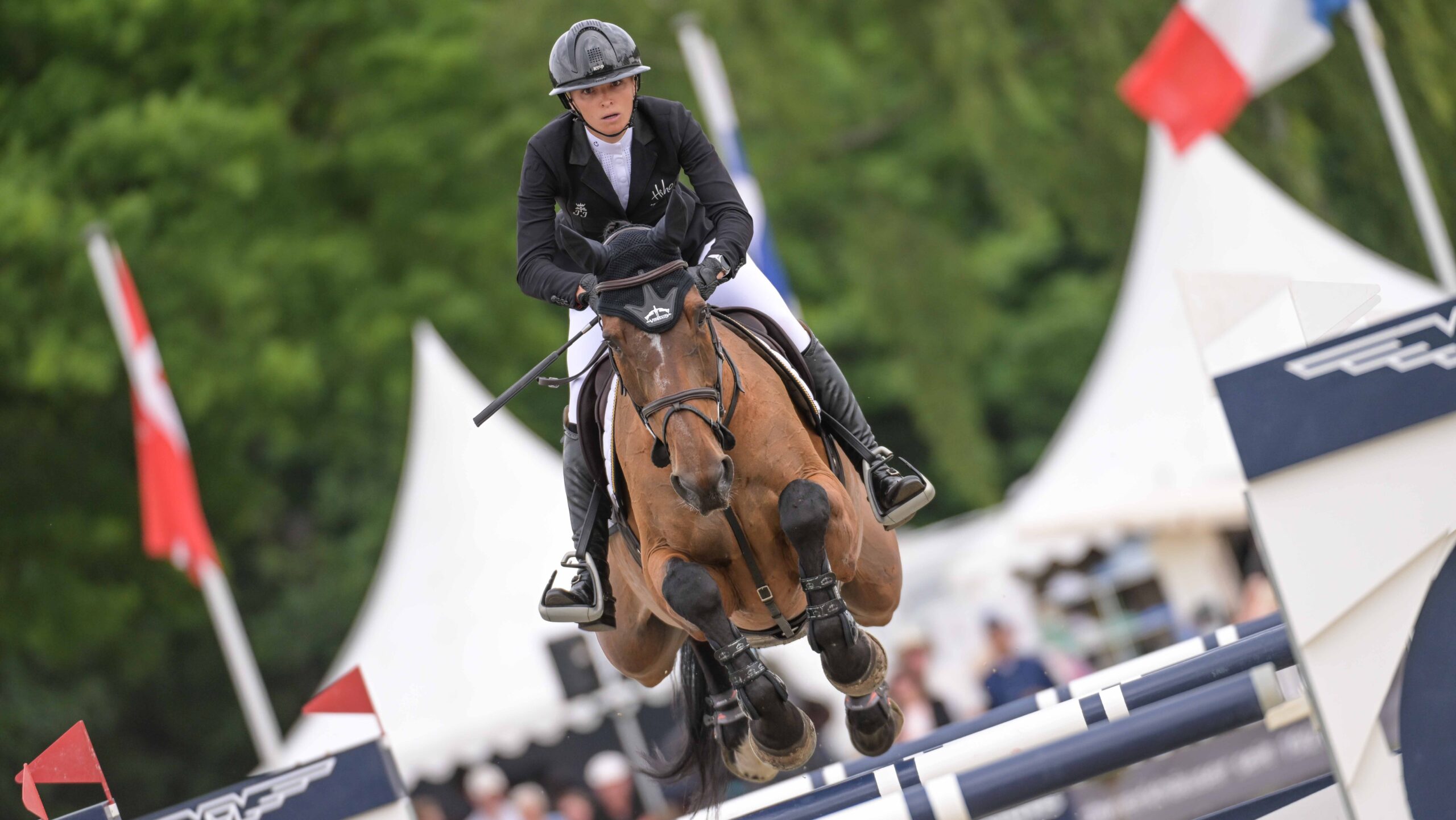 Pictured Emily King and Valmy Biats, who finished second in the CCI5* Luhmühlen Horse Trials results.