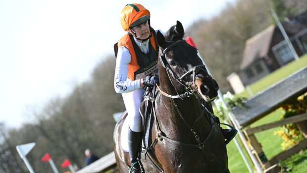 Storm Straker and Fever Pitch on the cross-country course at Thoresby 2025.