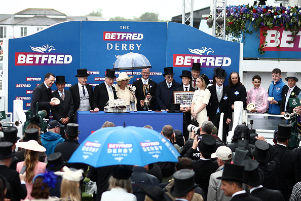 The King and Queen present the awards to the connections of Betfred Derby winner Christmas Day at Epsom on Saturday 6 June 2026.