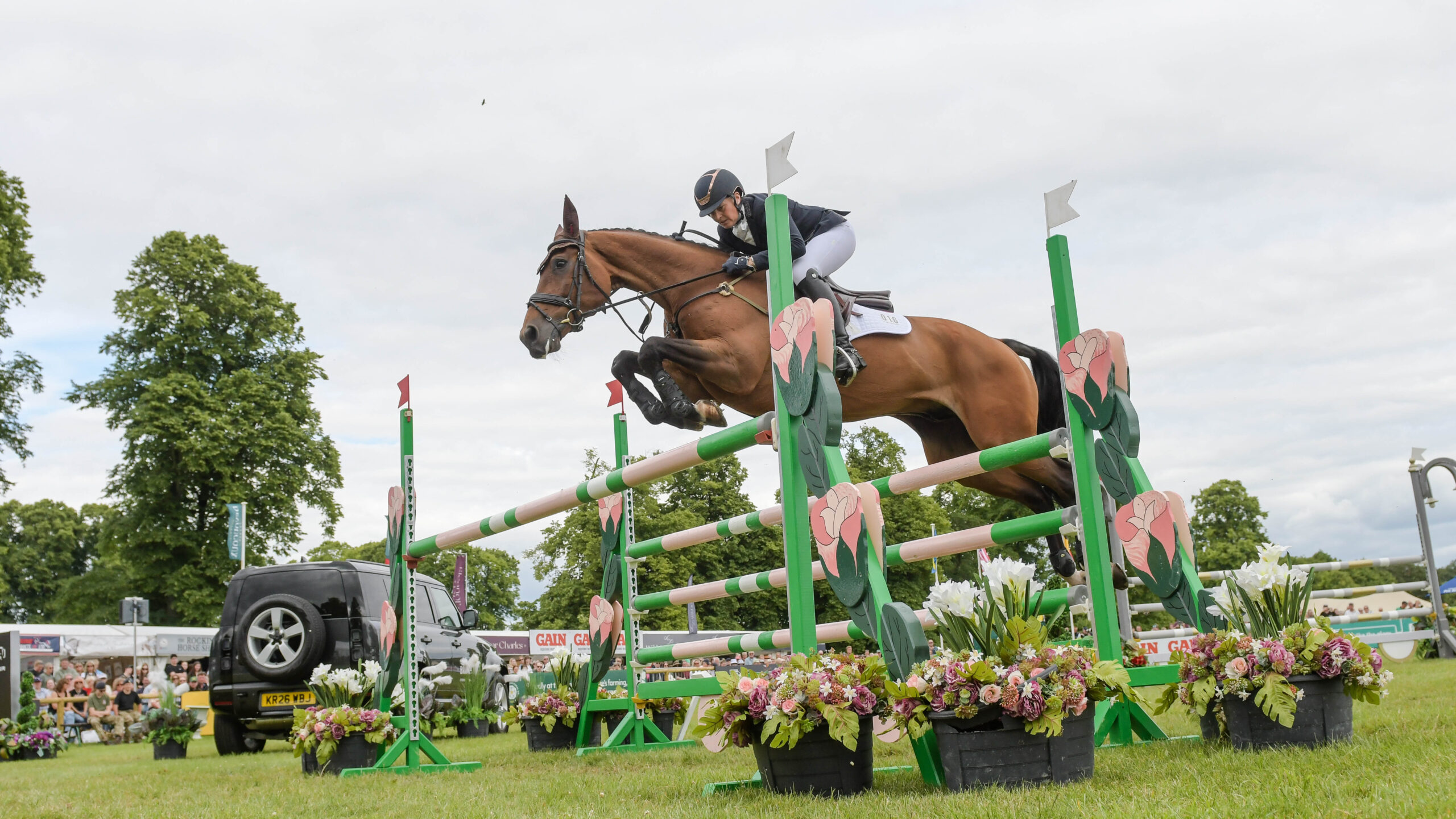 Selina Milnes and Cooley Snapchat showjump clear to finish second in the CCI4*-L at Bramham Horse Trials 2026.