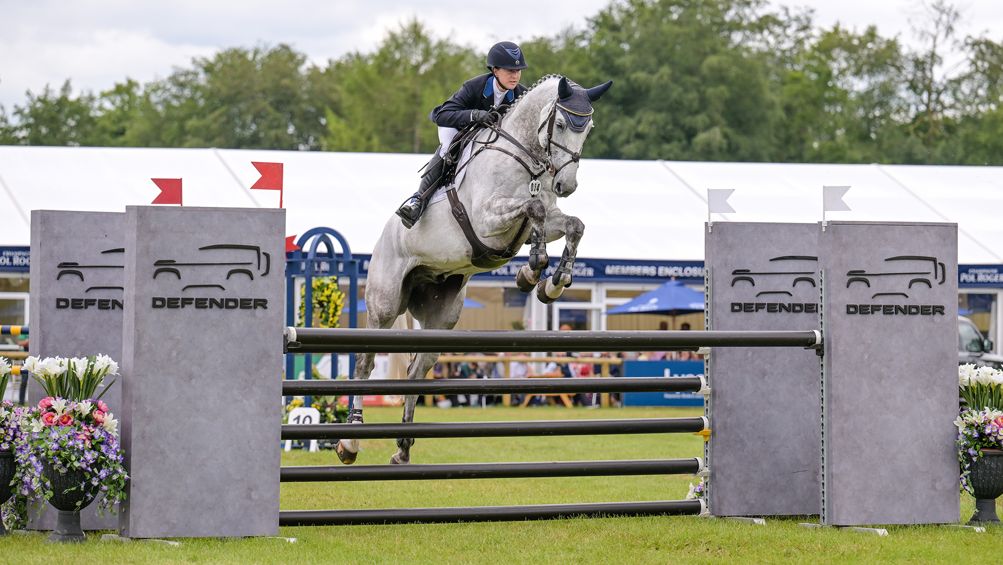 Tiana Coudray and D’Artagnan clear a showjump at Bramham Horse Trials 2026.
