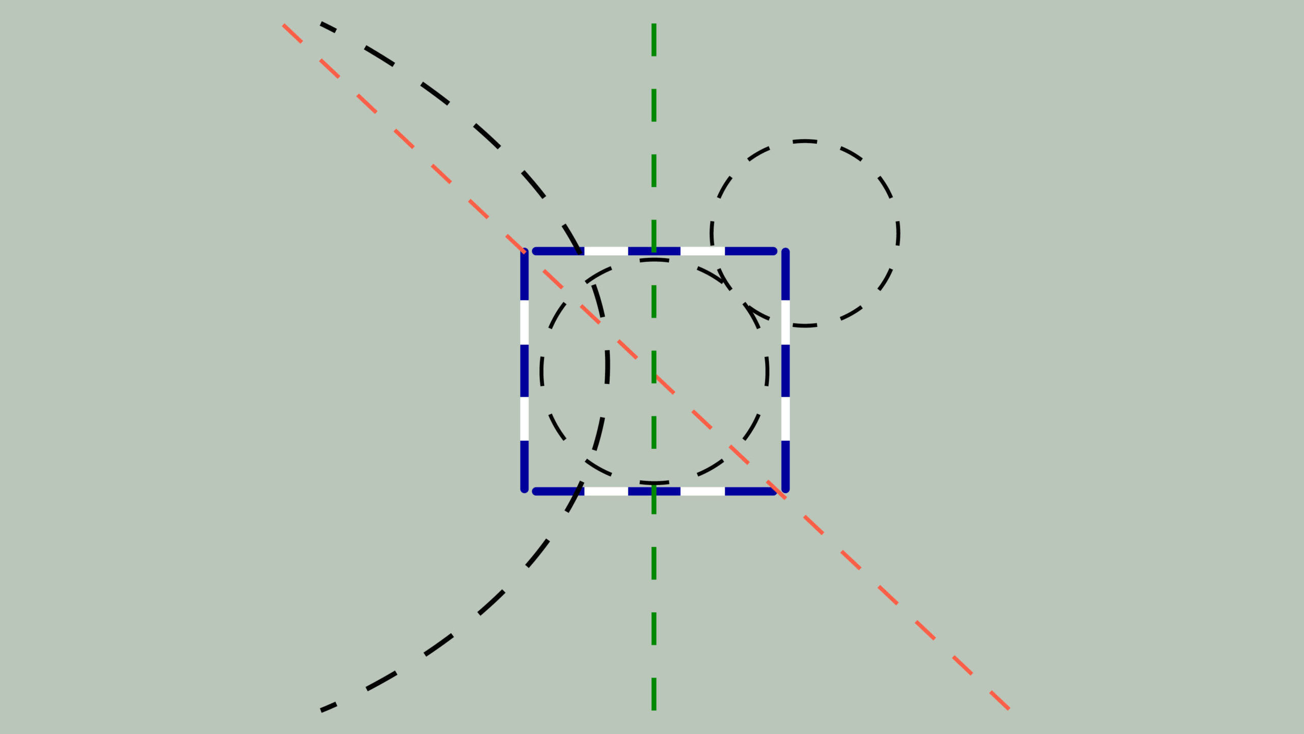 Diagram showing a polework exercise for in-hand horse training
