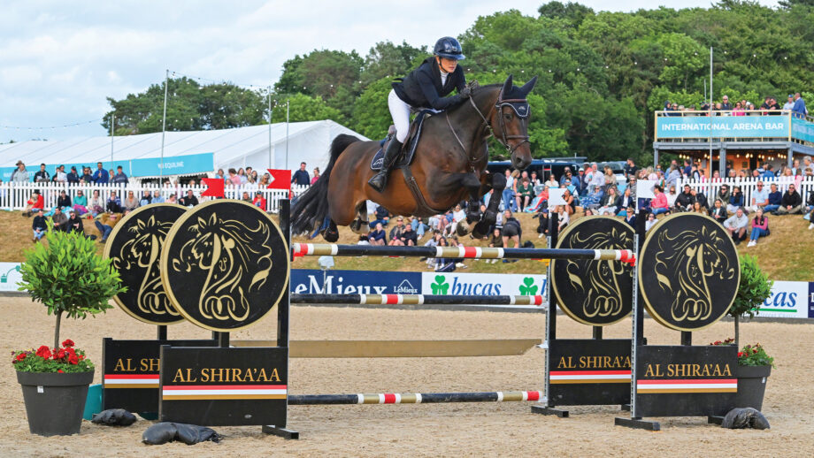 Laura Renwick jumps at Bolesworth International Horse Show