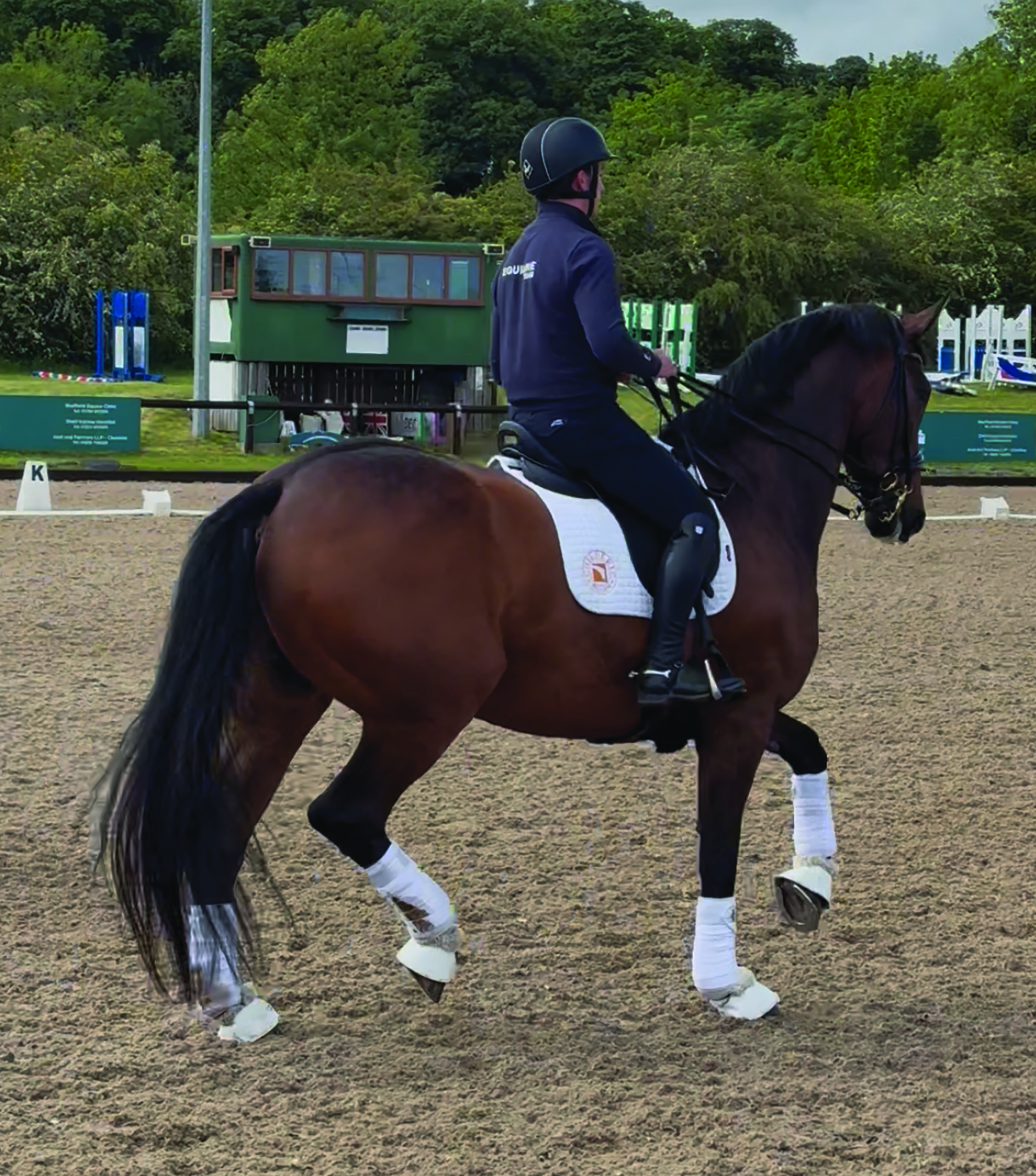 Jack Whitaker riding passage on Jagerbomb