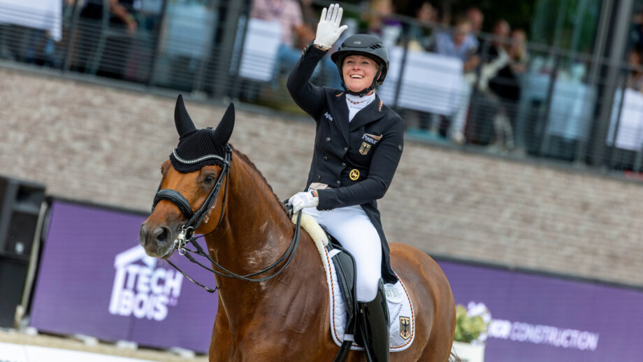 Katharina Hemmer riding Denoix PCH for Germany at the 2025 European Dressage Championships