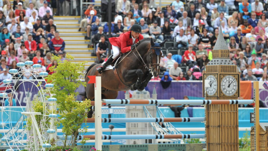 Pictured Belgian Olympic showjumper Dirk Demeersman at the London 2012 Games.