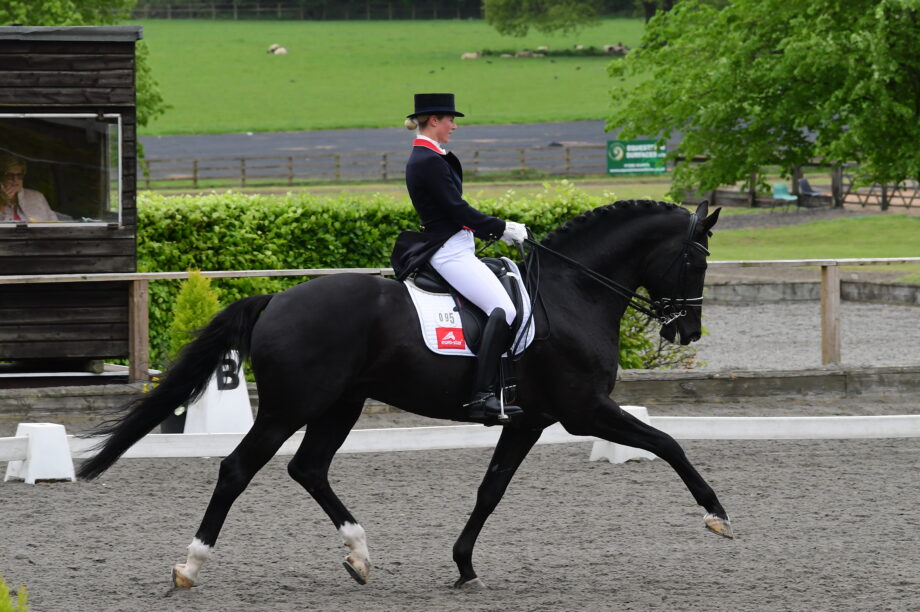 Pictured British dressage rider Laura Tomlinson and Duval's Capri Sonner Jnr.