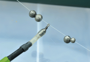 Split shot - Leaving a short gap between the bulk shots at the base of the float allows the float to float on the strike and creates a more direct connection to the fish