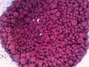 4mm and 8mm JPelletz can be damped down with water. AFter they have absorbed it they can be used in PVA bags
