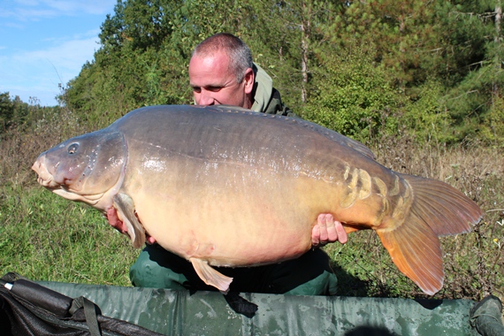 The biggest of three 60lbers Tim caught at Les Telliats, this one weighed 66lb 4oz!