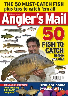 Carl and Alex's full account of their amazing carp fishing success is in Angler's Mail - the magazine where you'll find a weekly tip every week from the lads.