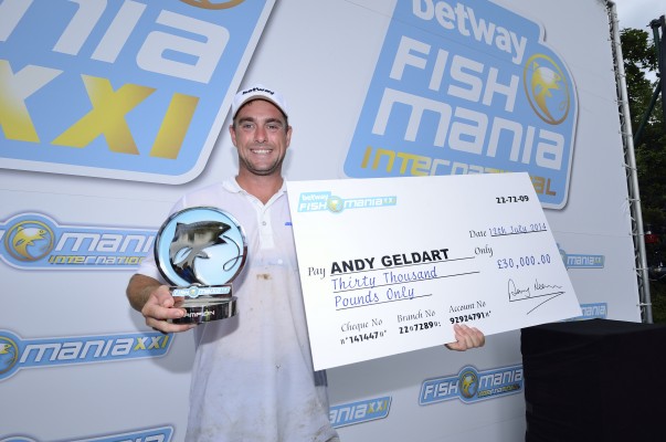 Andy Geldart has just banked £30,000 - read all about the Fish'O'Mania champion in the latest Angler's Mail magazine.