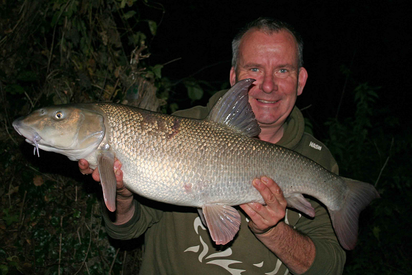 At last another barbel, this time 13lb 9oz.