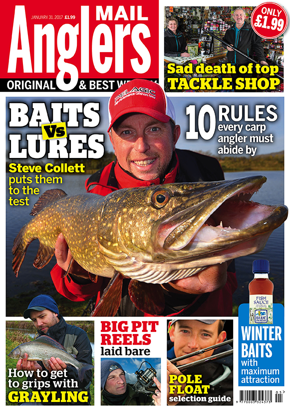 Baits vs Lures, best floats, winter baits to try read Angler's Mail