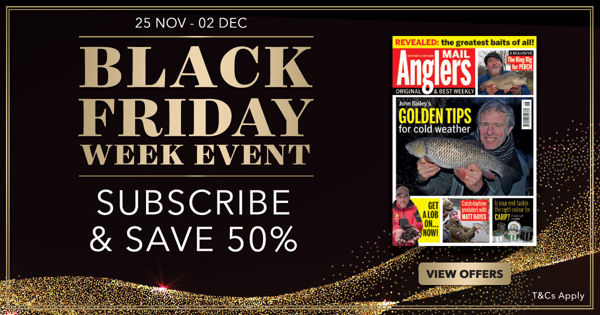 Black Friday fishing deal on Angler's Mail magazine