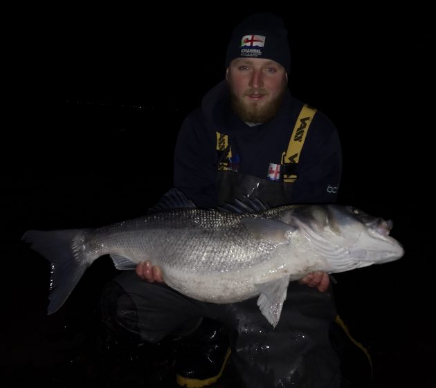 Bass record smashed with immense 22pounder from shore