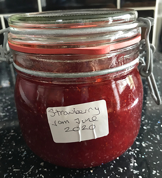 Home-made strawberry jam
