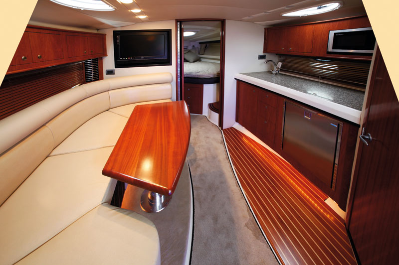 Saloon | Monterey 375 | Reviews | Motor Boats Monthly |