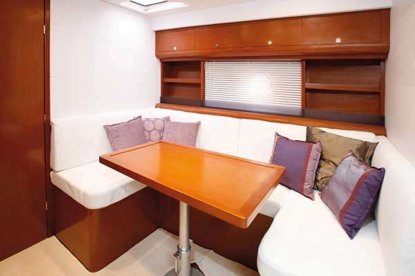 Saloon | Beneteau Monte Carlo 42 | Reviews | Motor Boats Monthly |