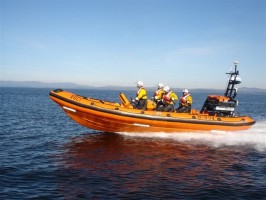 RNLI rescue jetski men