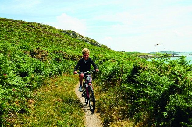 Cycling across the island