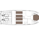 Bavaria Deep Blue 46 Flybridge lower deck plan