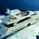 Ferretti 740 aft running shot