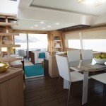 Ferretti 740 dining area