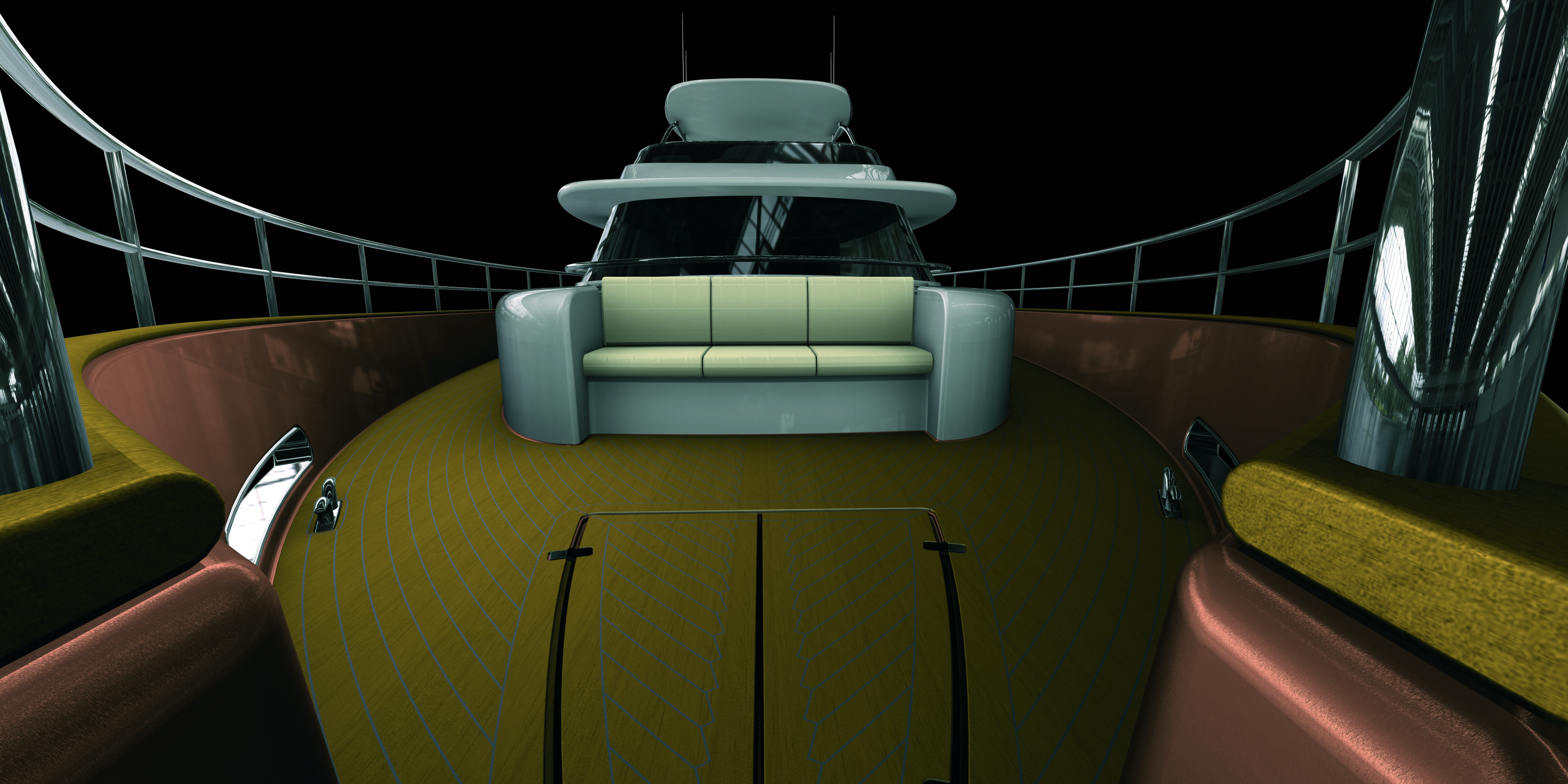 Azimut Magenello 74 bow area