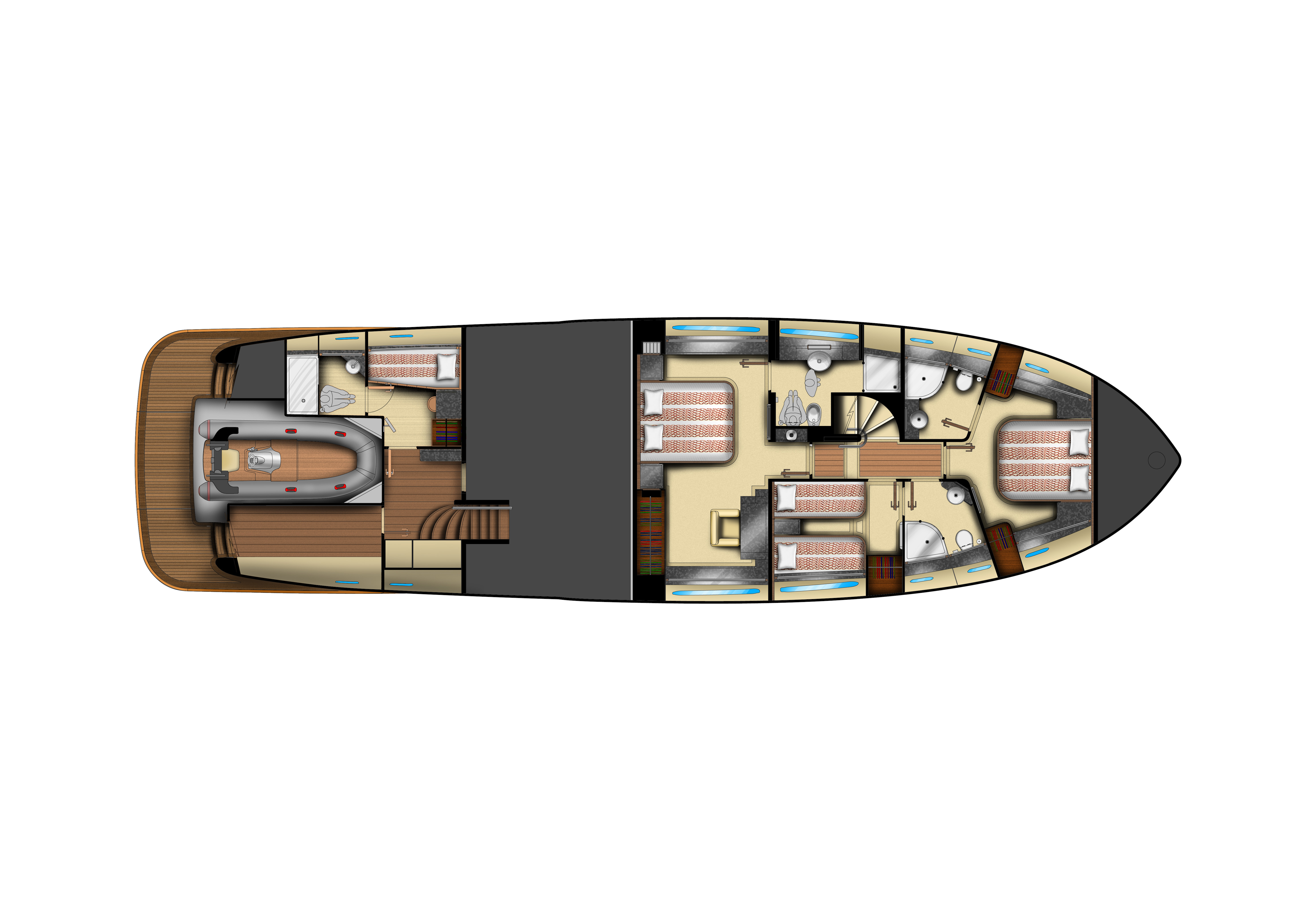 Azimut Magenello 74  layout