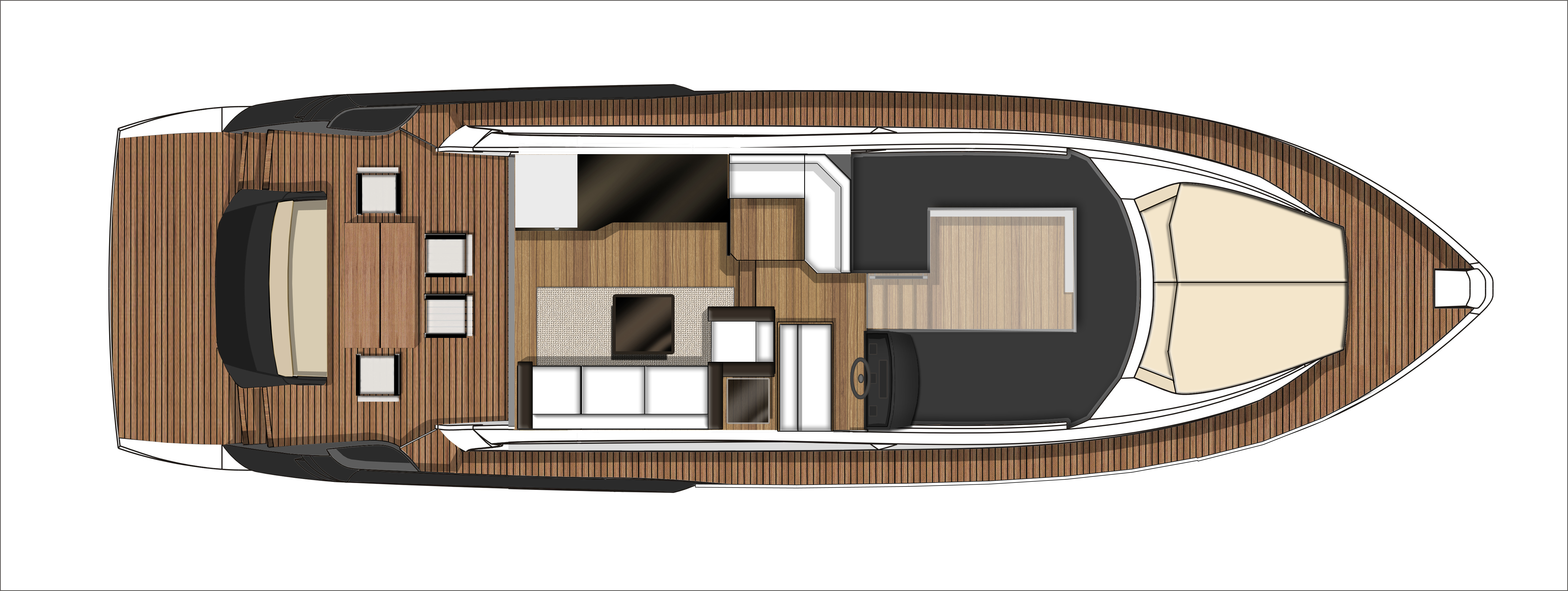 Sessa 54 Fly layout