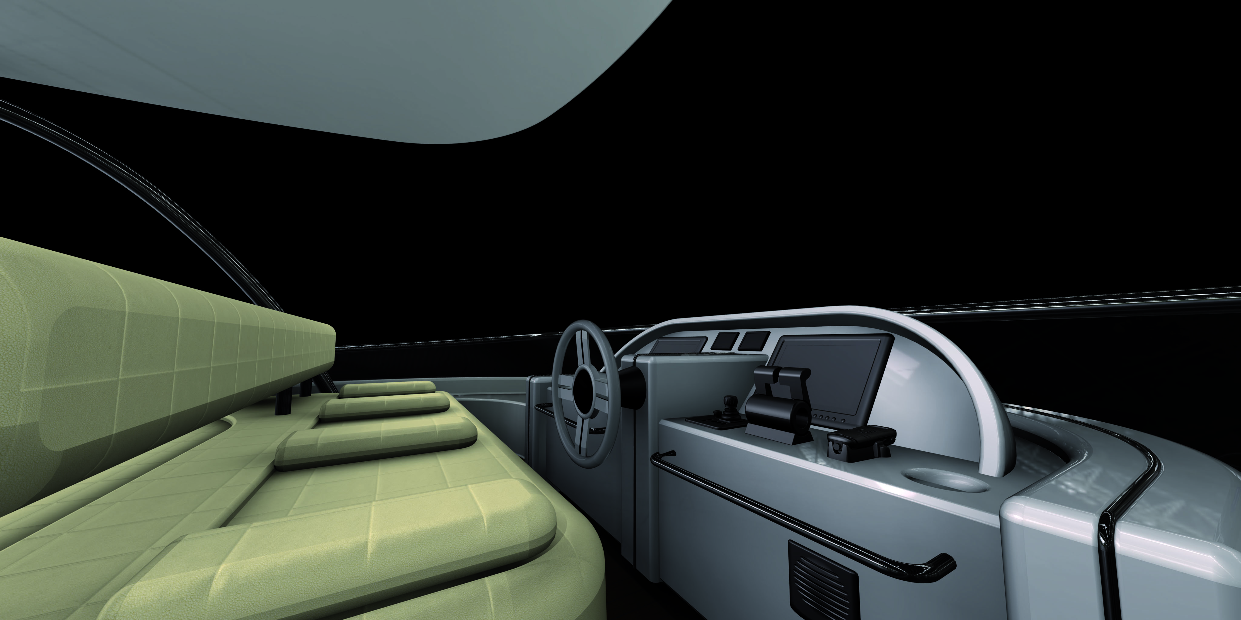 Azimut Magenello 74 flybridge helm