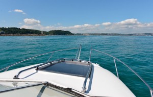 The view from the bow of Smuggler's Blues