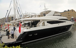 Princess 98 at the London Yacht, Jet and Prestige Car Show