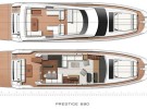 Prestige 680 - upper deck layout