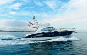 Fast cruising boat Cofare at sea, Beneteau Antares 12