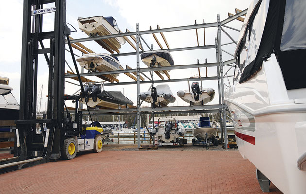 Swanwick Marina dry stack