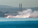 Vector powerboat flip near Hamble Point