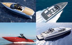 Supercar motorboat crossover composite image