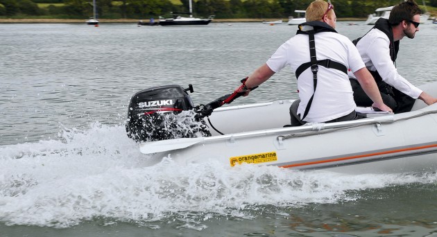 Suzuki DF8 9.9hp outboard - running shot