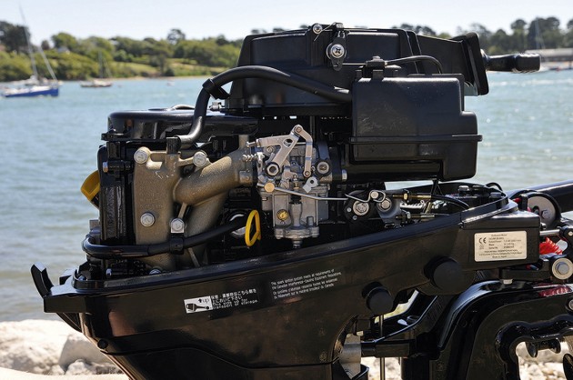 Tohatsu 9.8hp outboard - cowling off